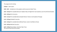 Royal Marriages: Summit Two 18 October 2025, 4pm London time.