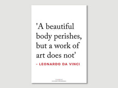 Quotes Posters (Leonardo da Vinci - A beautiful...)